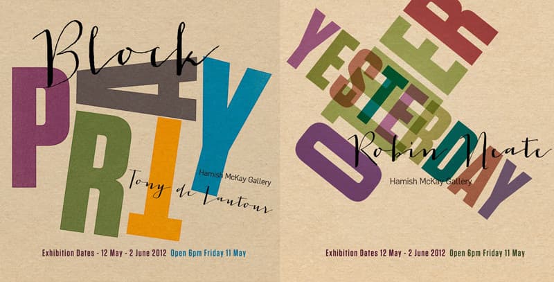 Robin Neate - The Other Yesterday and Tony de Lautour - Block Party