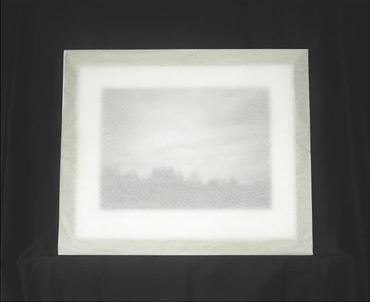 Wrapped Photograph (Julian Dashper, Bedroom at Aachen, Germany, 1995)