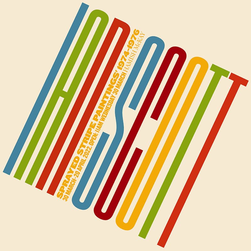 Ian Scott – Spray Stripe Paintings 1974–1976