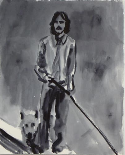 J.T. with dog
