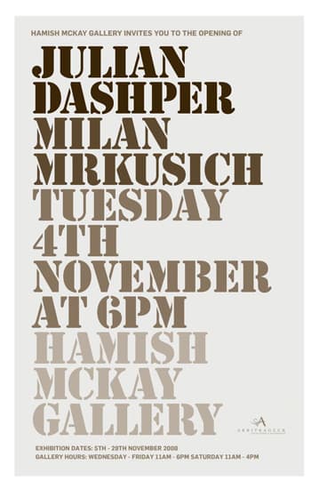 Julian Dashper and Milan Mrkusich