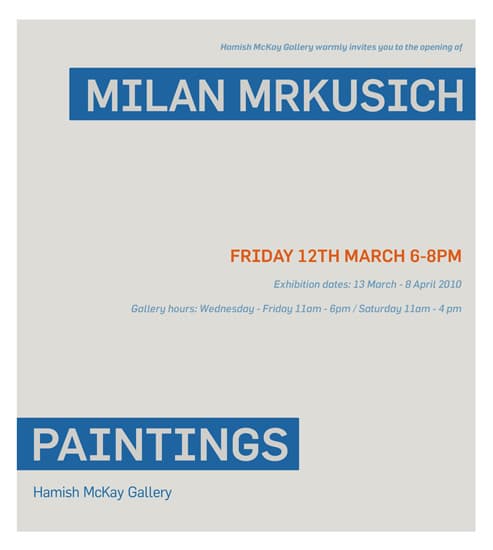 Milan Mrkusich - Paintings