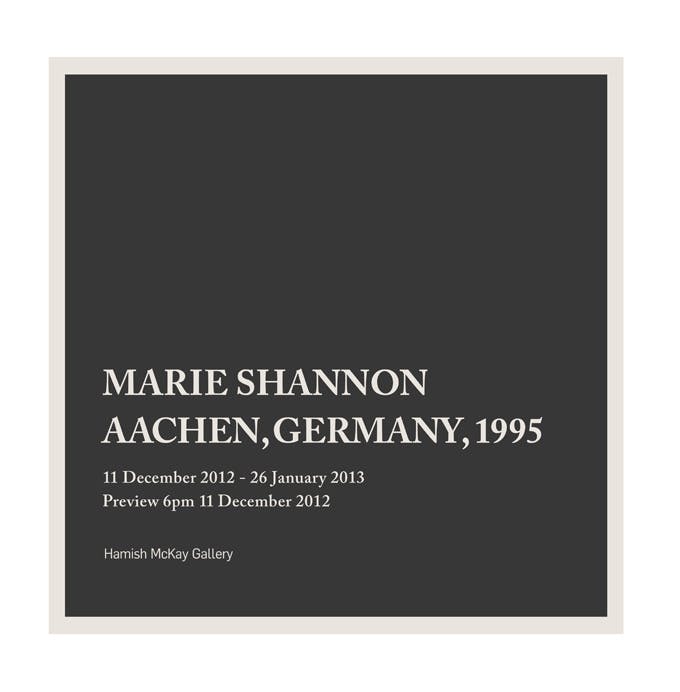 Marie Shannon - Aachen, Germany, 1995