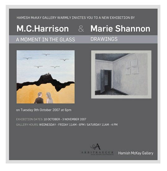 Michael Harrison - A Moment in the Glass and Marie Shannon - Drawings