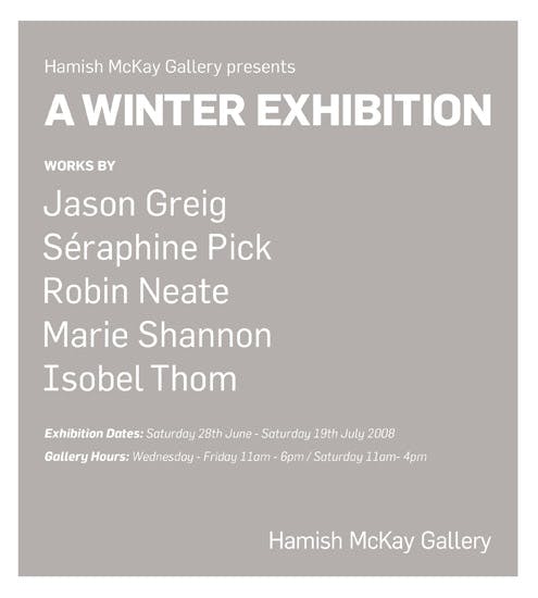 A Winter Exhibition - Group Show