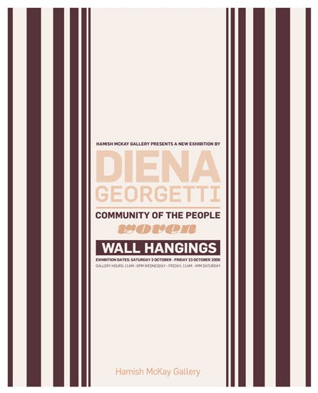 Diena Georgetti - Community of The People Woven Wall Hangings