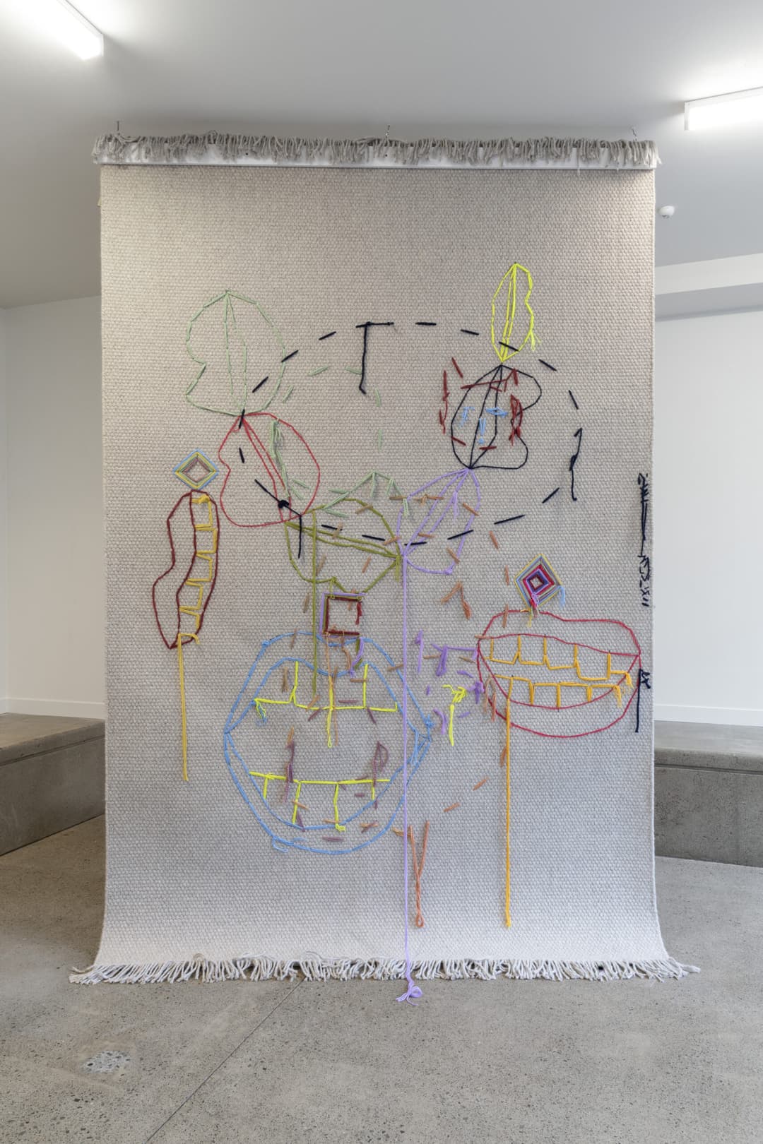 FRONT BACK MOUTH SIDE FRONT UP CAT DOWN BACK, A JEWELLERS RUG