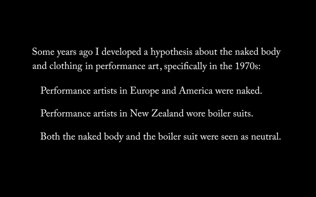 The Naked Body and Clothing in Performance Art: A Survey