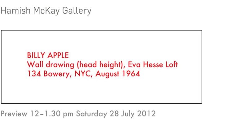 Billy Apple - Wall Drawing