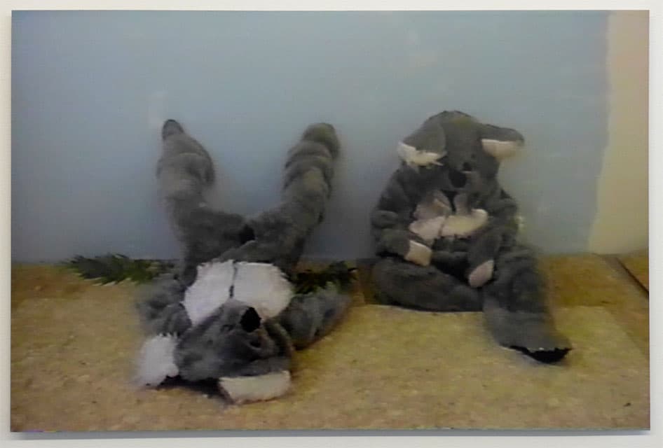 Audition for a Pair of Koalas (Blue) (detail)