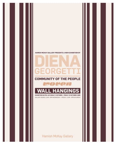 Diena Georgetti - Community of The People Woven Wall Hangings